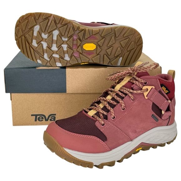 Teva Grandview GTX Wine Leather Womens Sneakers Size 7.5M - Picture 13 of 14